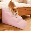 Escalera de Escalada para Perros Pequeños y Gatos para el Hogar de 2, 3 y 4 Escalones, Peldaños Antideslizantes, Escalera para Sofá de Cama para Mascotas Multicapa Desmontable y Lavable