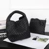 2026 Nueva Bolso Tote Tejido de Cuero Suave de Moda Coreana de Gran Capacidad con Neceser a Juego, Bolso de Hombro, Bolso de Axila, Bolso Cruzado
