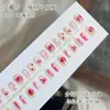 Uñas Portátiles Ojo de Gato Mariposa Degradado Manicura Hielo Transparente Blanqueador Uñas Postizas Acabadas Colección de Uñas Pre-Hechas Puramente Hecho a Mano