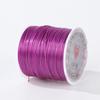 Hilo elástico plano de seda de color 0.8mm hilo elástico para cuentas pulsera de spandex cuerda elástica con cuentas tejida a mano