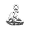 Accesorios para joyería DIY serie náutica marina aleación plata antigua ancla de barco timón colgante de barco pulsera collar materiales al por mayor