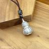 Colgante de calabaza de plata esterlina s999 para hombre y mujer, versátil, moderno, estilo étnico, retro, joven, de la suerte, cadena, colgante, joyería de plata
