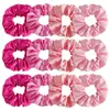 Scrunchies de tecido acetinado de 40 cores, transfronteiriços europeus e americanos, elásticos de cabelo Amazon, faixas elásticas, acessórios de cabelo da moda