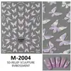 Nuevas Calcomanías para Uñas de Mariposa, Accesorios Decorativos Suaves y Portátiles, Calcomanías 3D en Relieve, Calcomanías para Uñas de Concha, Tridimensional