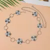 Cadena de cintura triangular estilo bohemio transfronteriza incrustada de diamantes de imitación, un accesorio sofisticado y elegante para combinar con vestidos, disponible en stock