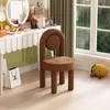 Cadeira de Maquiagem da Moda, Cadeira de Jantar Macaron, Cadeira de Camarim, Cadeira de Penteadeira para Quarto de Menina, Banqueta de Penteadeira de Luxo Leve Nórdica