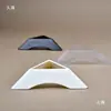 Base Oca Triangular Bola de Cristal Pedra Bruta Espécime Mineral Geodo de Ametista Suporte Cúbico Suporte de Exibição Base de Ornamento Bandeja