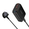 Cargador PD de nitruro de galio de 200 W, cargador de escritorio multifuncional 3A3C de 120 W, adaptador multipuerto 4C2A de 160 W