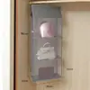 Bolsa de Almacenamiento Bolsa Colgante Hogar Armario Tridimensional Colgante Bolsa de Cuero Acabado Tela Estante de Almacenamiento a Prueba de Polvo Artefacto para Dormitorio