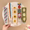 Atmósfera de Primavera Estilo Bosque Cinta Mágica Tejida 2026 Nueva Diadema Floral Colorida Diadema Alta Accesorio para el Cabello para Mujeres