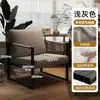 Nueva Silla Sofá Individual de Hierro Forjado de Lujo Ligero para el Hogar, Sala de Estar, Dormitorio, Silla de Influencer Moderna para Café, Silla de Negociación