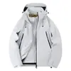 Chaqueta Kailer Stone Tres en Uno para Mujer Chaqueta de Plumas Cortavientos e Impermeable Senderismo Chaqueta de Montañismo Xizang con Capucha para Hombre