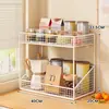 Suporte de xícaras para mesa, suporte de armazenamento de xícaras multicamadas, suporte para lanches, suporte de armazenamento em camadas para xícaras de café e canecas de balcão de mesa