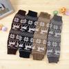 Calcetines de Otoño e Invierno Nuevo Ciervo Jacquard Estilo Mori para Niña de Caña Media Tejidos Cálidos para Mujer Calcetines Apilables Estudiante