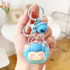 Cadena Creativa para Bolso Taza Colgante Cuentas de Colores Conejo Fantasía Acrílico Arena Movediza Aceite Muñeca Colgante Pequeño Creativo Niña Regalo Pequeño