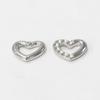 Anillo de acero inoxidable con forma de holter para electrocardiograma, con forma de corazón, de 8 caracteres, con forma de triángulo y base puntiaguda, colgante de medio diamante.