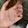 Pulsera de Resina con Circonita de Aleación de Cobre Microincrustada Flor Redonda Elegante Lujo Ligero Exquisita Joyería de Gama Alta Nuevo Modelo 2025