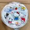 Balões de festa de aniversário da Hello Kitty, decorações de laço de gatinho de desenho animado, decorações de bola bolha para festas de aniversário