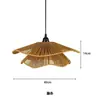 Estilo Japonês Vintage Papel e Cânhamo Retro Sala de Chá Exclusivo Transfronteiriço Luminária Pendente de Corda de Cânhamo E27 Estilo Zen Chapéu de Palha Lâmpada