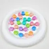 Mini grampo de cabelo pequeno infantil acessórios de cabelo de plástico com glitter presilha de cabelo fofa de gelatina para cabelo de bebê trançado grampo de cabelo quebrado presilha de cabelo