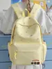Mochila de Viagem Feminina Estilo Japonês Cor Azul Claro Estampa de Laços Mochila para Passeio de Estudante Piquenique