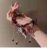 Colar de borboleta com borla Red Velvet para mulheres outono e inverno garota quente doce legal colar nicho doce design moderno corrente para clavícula