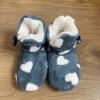 Zapatos de Casa para Mujer Adulta de Otoño e Invierno Bolsa con Suela Suave Zapatos Antideslizantes para el Suelo Resistentes al Frío Mantienen el Calor Zapatos Tipo Calcetín de Interior