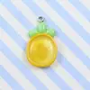 Resina transparente fruta morango cereja melancia abacaxi brincos brincos chaveiro joias DIY acessórios