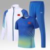 Equipe chinesa sportswear terno de três peças estudante classe uniforme aparência uniforme treinador esportes competição uniforme desempenho uniforme grupo
