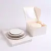 Caja de Cartón Blanco con Ventana para Pastel de Comercio Exterior Transfronterizo Cuadrada Caja para Hornear Cumpleaños Repostería Caja para Dulces Galletas Postre