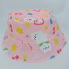 Chapéu de Pescador Estampado para Bebê Estilo Novo Primavera e Verão Chapéu de Balde Infantil com Nuvem Branca de Desenho Animado Chapéu Fofo para Bebê Chapéu de Sol para Meninos e Meninas