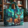 2026 Nuevo Llegada Serie Animales Estampado Digital Moderno Popular Bolso de Mano Bolso Tote de Hombro Único Acolchado
