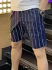 Estilo Americano Retro Verano Nueva Llegada Pantalones Cortos Rayados Hombre 2025 Estilo Coreano Moda Urbana de Calle Secado Rápido Pantalones Casuales Ropa de Hombre