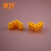 Zj5Z 303015 Amarelo Suave Ângulo Reto 5 Colunas Blocos de Construção de Borracha Macia Acessórios para Blocos de Construção Blocos de Construção Octogonais Blocos de Construção Universais