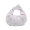 Bolso de Mano de Tela Rayada con Pliegues de Nicho Nuevo 2026 para Mujer, Fresco, Dulce, Sencillo, Moderno, Versátil