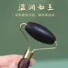 Rodillo Masajeador Facial de Palosanto Pluma de Punto Barra Facial Encaje Piel Más Firme Madera Maciza