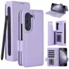 Adecuado para iPhone Ranura para Bolígrafo Duo Soporte para Tarjetas Funda de Teléfono Samsung Zfold8Ultra Pantalla Plegable Anti-Caída