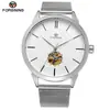 Forsining Movimiento Mecánico Automático Moda Masculina Casual Simple Correa de Malla Tejida Reloj Mecánico Venta al por Mayor Otro