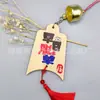 Etiqueta de Deseos de Bambú Carrillón de Viento Cartel Colgante Impresión Logo de Lugar Escénico Deseo de Bendición Templo Letrero a Mano Grabado Venta al por Mayor