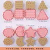 Juego de cortadores de galletas, diseño de dibujos animados, para uso doméstico, incluye moldes de repujado 3D para hacer galletas, fondant y otros productos horneados