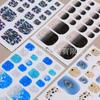 Nuevos pegatinas para pies 22 transfronterizas de primavera y verano patrón de venta al por mayor pegatinas de arte de uñas europeas y americanas muestran blanco