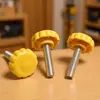 Parafuso de cabeça de plástico de flor de ameixa amarela de 23#1/4 polegadas, parafuso de mão, fabricante de parafusos