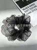 Elásticos para el pelo coloridos, elegantes y artísticos, scrunchies de malla floral de alta elasticidad, accesorios en stock para venta al por mayor