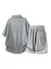 Conjunto Casual Falso de Duas Peças para Homens Verão 2026 Novo Camiseta de Manga Curta Shorts Boa Qualidade Casual Diário