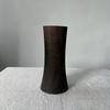 Jarrón de madera maciza, moderno y sencillo, creativo, para sala de estar, vitrina, escritorio, adornos de flores secas.