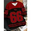 Item de Venda Quente para Comércio Exterior Transfronteiriço para Todas as Estações: Camiseta Respirável com Gola V de Manga Curta, Estampa Digital 3D, Pod Personalizada Dropshipping