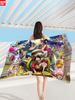 Toalla de Playa de Microfibra Fina One Piece Toalla de Baño Absorbente Estampada