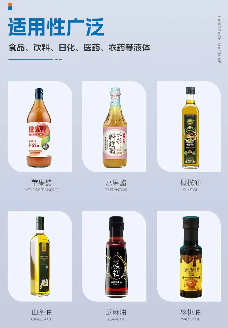 液体灌装机(理瓶机+8头灌装机+压盖机+蒸汽收缩炉+贴标机+
