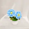 Producto Terminado Más Vendido Transfronterizo: Linda Planta en Maceta de Flor de Cerezo y Crisantemo, Regalo para el Día del Maestro, Regalo para el Día de la Madre, Regalo de Decoración para el Hogar