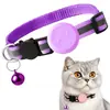 Collar Popular para Gato Airtag, Funda Impermeable de Silicona, Reflectante en Condiciones Oscuras, Collar para Gato Anti-Asfixia